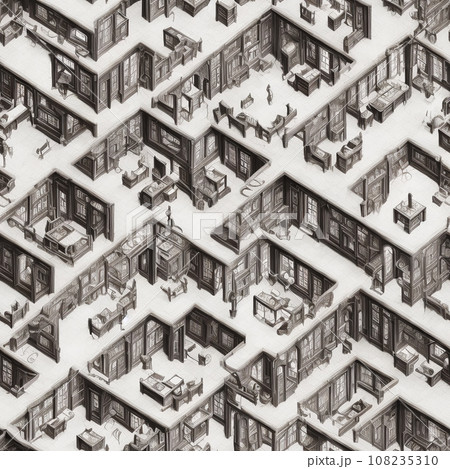 無限タイル／エッシャーの部屋 8 108235310