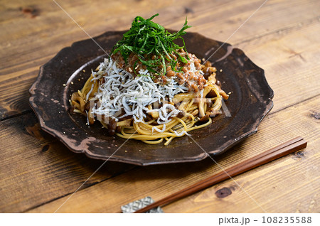 納豆シラスパスタ 納豆シラスパスタ 108235588