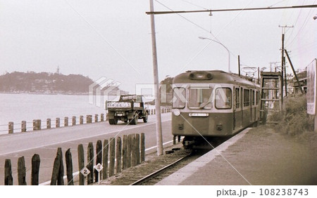 昭和43年　江ノ電旧500形　鎌倉高校前　記録写真　鎌倉市　神奈川県 108238743
