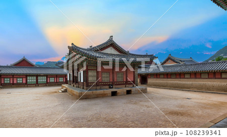 The palace complex or smaller palaces and halls inside Gyeongbokgung Palace 108239341