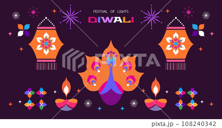 Happy Diwali banner 24 108240342