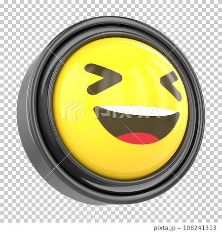 smiley face on the button 108241313