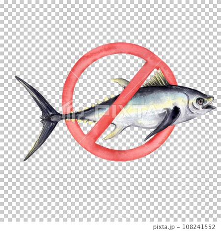 No fishing tuna icon 108241552