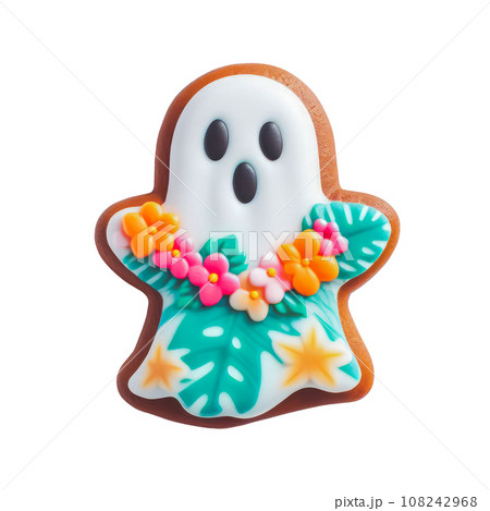 cute Halloween ghost gingerbread.のイラスト素材 [108242968] - PIXTA