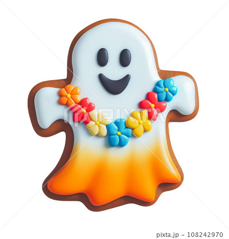cute Halloween ghost gingerbread.のイラスト素材 [108242970] - PIXTA