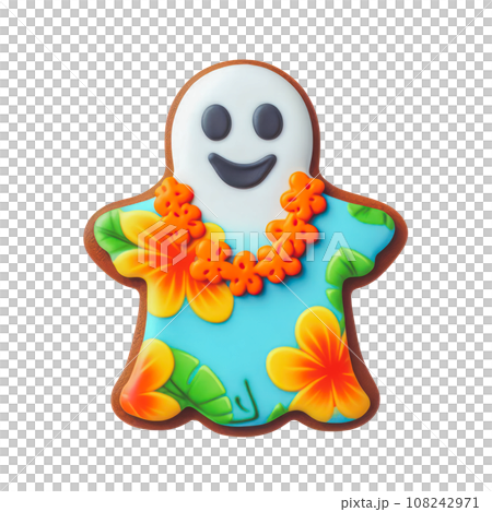 cute Halloween ghost gingerbread. cute Halloween ghost gingerbread. 108242971
