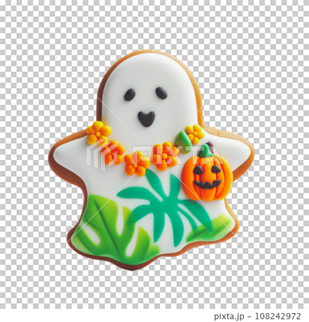 cute Halloween ghost gingerbread. cute Halloween ghost gingerbread. 108242972