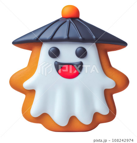 cute Halloween ghost gingerbread.のイラスト素材 [108242974] - PIXTA