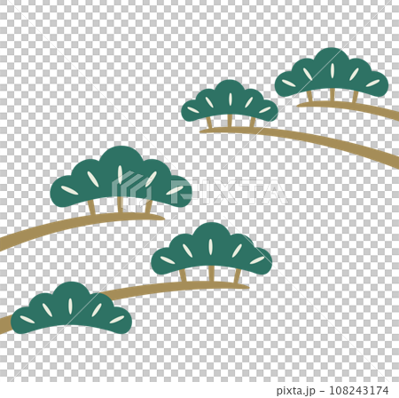 Pine tree illustration 108243174