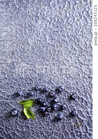 Freshly picked blueberries on stone table Freshly picked blueberries on stone table 108245125