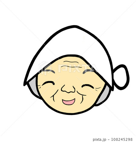 ほっかむりをした田舎のおばあちゃん ほっかむりをした田舎のおばあちゃん 108245298