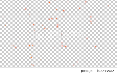 Burning yellow-orange sparks rise from fire ,Fire Particles 108245982