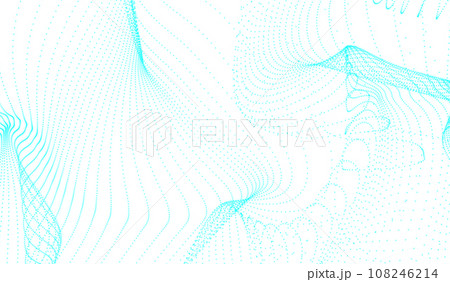 3D abstract digital technology blue light particles wave 3D abstract digital technology blue light particles wave 108246214