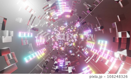 カラフルな光のトンネル Colorful light tunnel カラフルな光のトンネル Colorful light tunnel 108248326