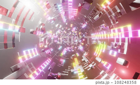 カラフルな光のトンネル Colorful light tunnel カラフルな光のトンネル Colorful light tunnel 108248358