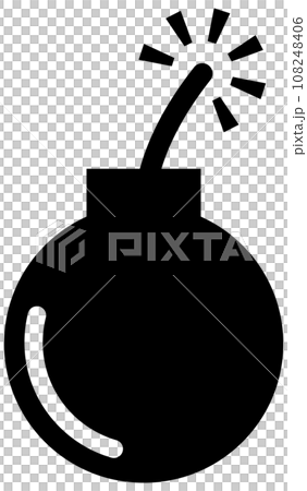 黑色的炸彈圖標 黑色的炸彈圖標 108248406