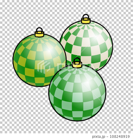 クリスマスボールのイラスト 108248919