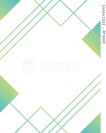 縦長のグリーンの幾何学的な背景素材 縦長のグリーンの幾何学的な背景素材 108249565