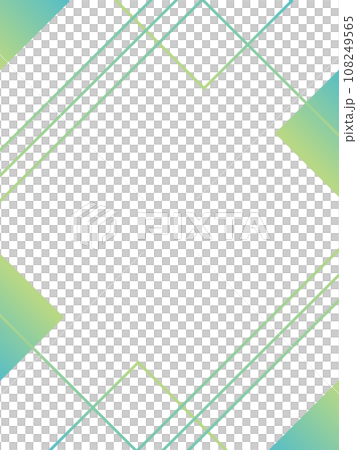 縦長のグリーンの幾何学的な背景素材 縦長のグリーンの幾何学的な背景素材 108249565