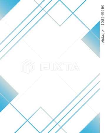縦長のライトブルーの幾何学的な背景素材 108249566