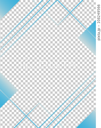 縦長のライトブルーの幾何学的な背景素材 108249566