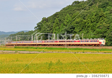北陸本線　細呂木ー芦原温泉　JR西日本　485系　A08編成（京都）　雷鳥 108250871