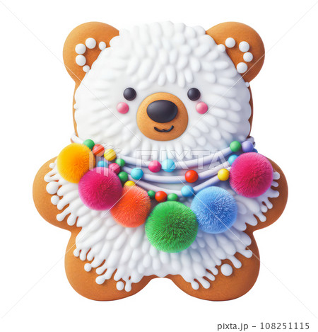 cute Christmas gingerbread decoration. 108251115