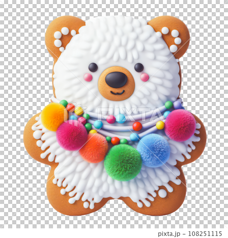 cute Christmas gingerbread decoration. 108251115