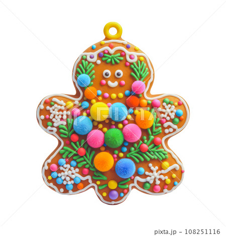 cute Christmas gingerbread decoration. cute Christmas gingerbread decoration. 108251116