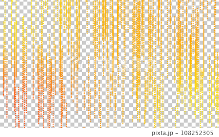 3D abstract digital technology orange light particles wave 108252305