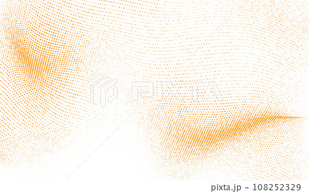 3D abstract digital technology orange light particles wave 3D abstract digital technology orange light particles wave 108252329