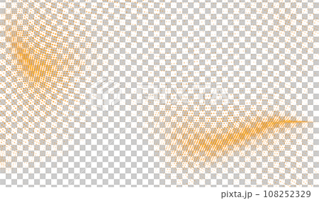 3D abstract digital technology orange light particles wave 3D abstract digital technology orange light particles wave 108252329