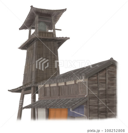 小江戸川越時の鐘のイラスト 小江戸川越時の鐘のイラスト 108252808