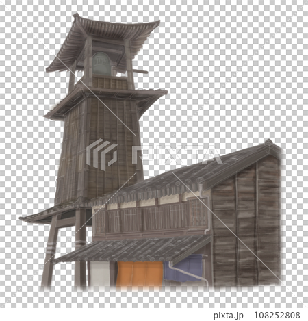 小江戸川越時の鐘のイラスト 小江戸川越時の鐘のイラスト 108252808