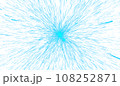 3D abstract digital technology blue light particles wave 108252871