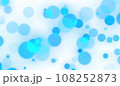 3D abstract digital technology blue light particles wave 108252873