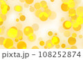 3D abstract digital technology yellow light particles wave 108252874