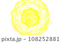 3D abstract digital technology yellow light particles wave 108252881