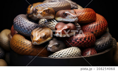 Snake head close up Snake head close up 108254068