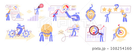 People are working, business activities vector 108254160