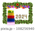 Christmas tree framework and 2024 number 108256940