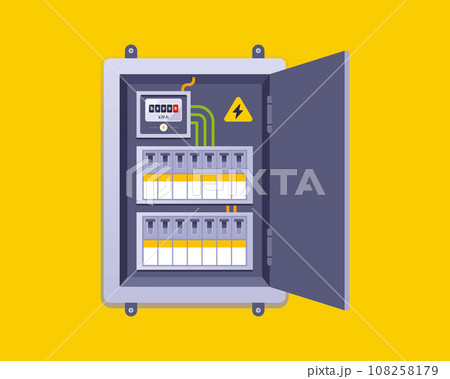 electrical panel for turning lights on and off. 108258179
