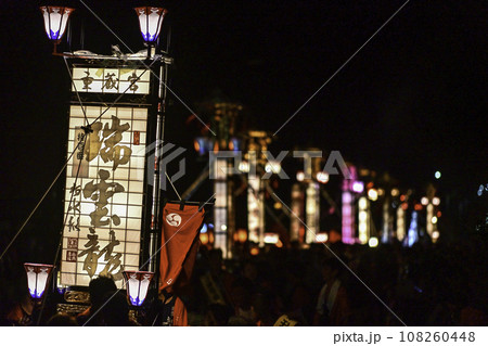 輪島大祭の重蔵神社大祭のキリコ 108260448