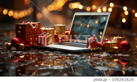 クリスマスセールのイメージに使える実写風イラスト