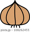 可愛いシンプルな玉ねぎ 108262455