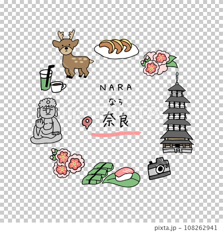 來自奈良的手繪引人注目 108262941