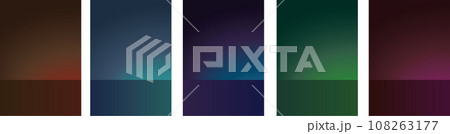 カラフルなグラデーションの背景セット 108263177