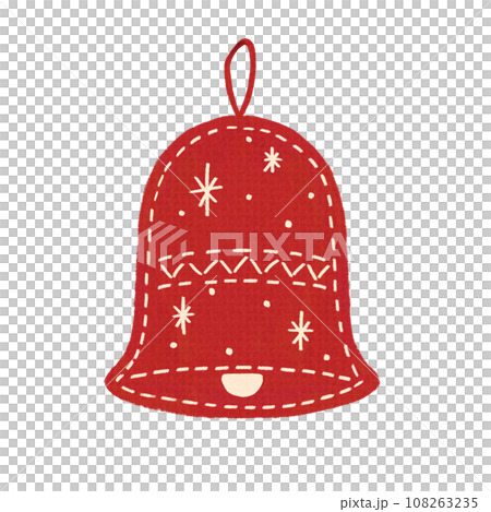 毛氈風格聖誕裝飾（紅鈴） 108263235