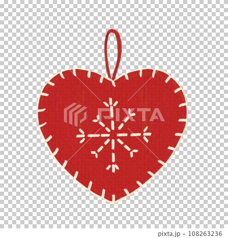 毛氈風格聖誕裝飾(紅心) 毛氈風格聖誕裝飾(紅心) 108263236