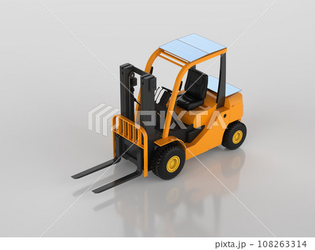 Ev forklift truck with energy from solar panel 108263314